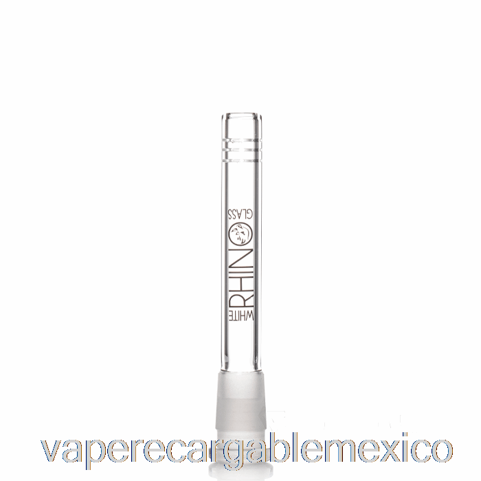 Vape Recargable White Rhino 19/14 Vástago De Vidrio 4.5 Pulgadas